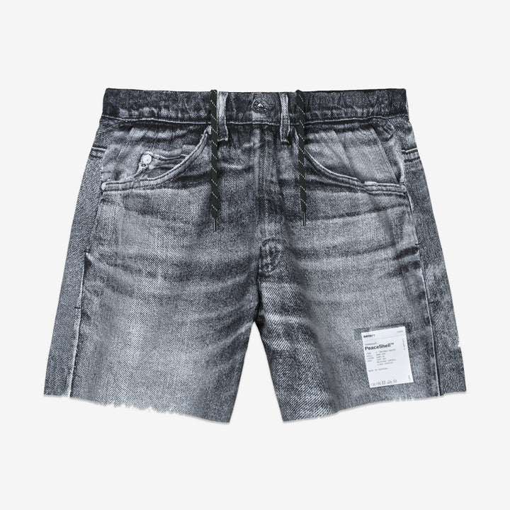 AmbientWarp™ 5" Unlined Shorts Black Denim Front