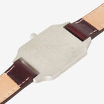 No Time Watch Sterling Silver | Burgundy Strap
