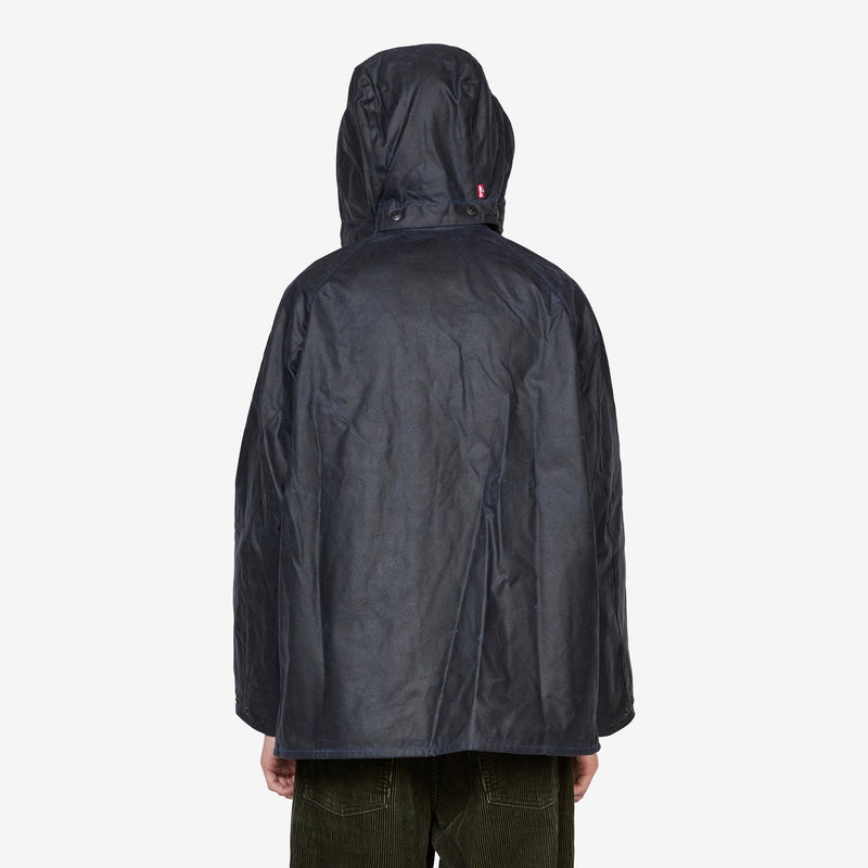 Barbour x Bedale OS Dark Navy Wax | Black Cord Collar Jackets