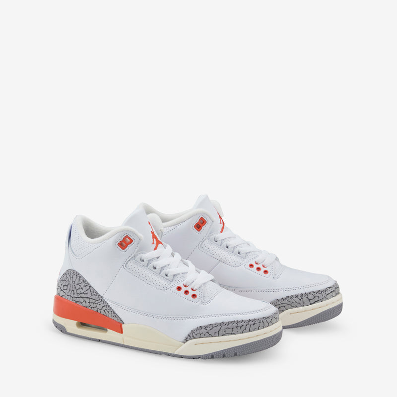 Women's Air Jordan 3 Retro White | Cosmic Clay | Sail | Cement Grey Footwear