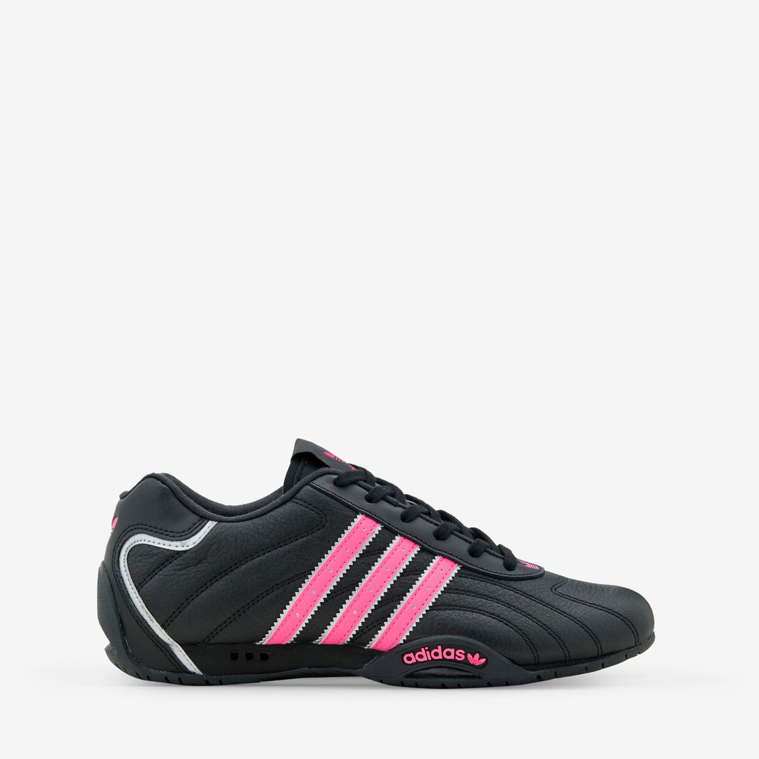 Women's Adi Racer Lo Core Black | Lucid Pink | Silver Metallic Footwear