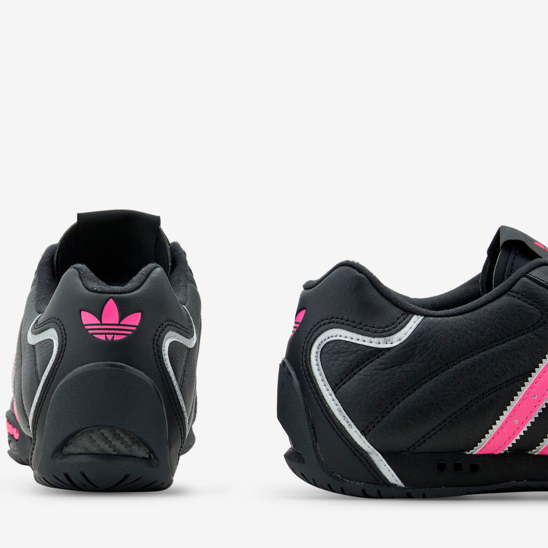 Women's Adi Racer Lo Core Black | Lucid Pink | Silver Metallic Footwear