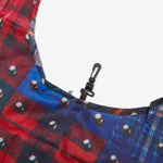 Studded Plaid Reusable Bag XL Multi