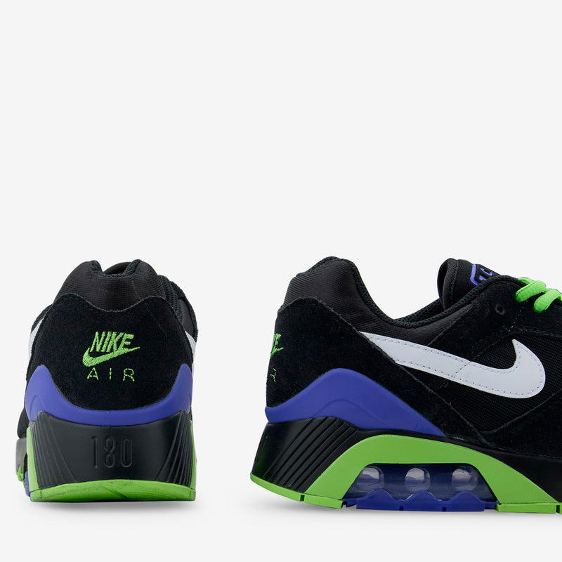 Air 180 Black | White | Action Green | Persian Violet Footwear