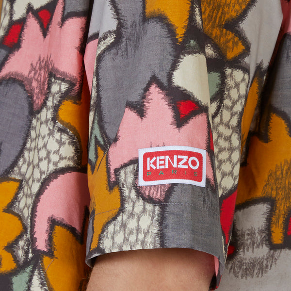 Kimono Kenzo Camo Short Sleeve Shirt Multicolour