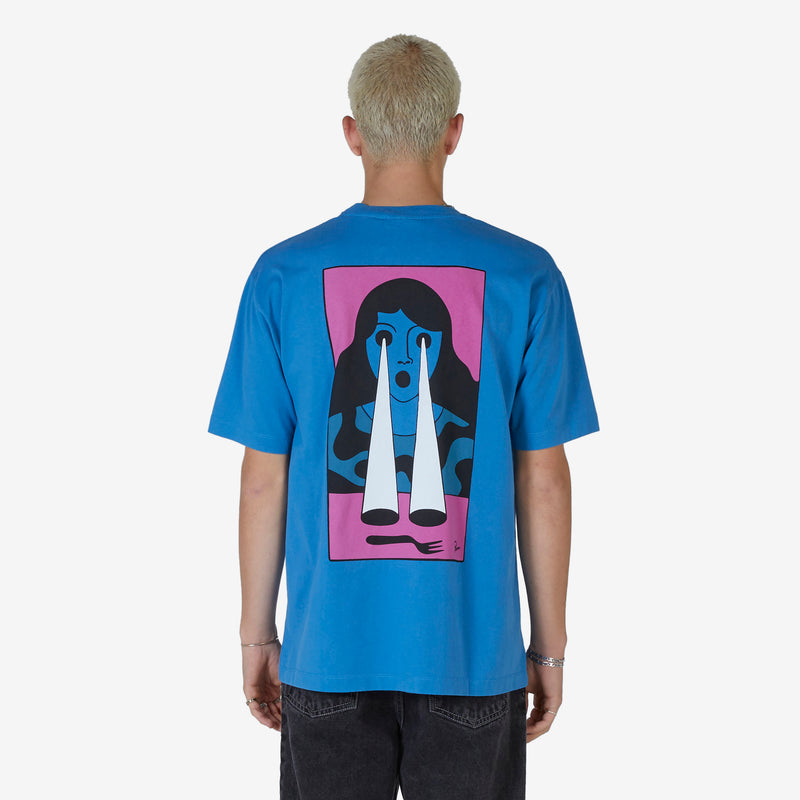 Fucking Fork T-Shirt Slate Blue