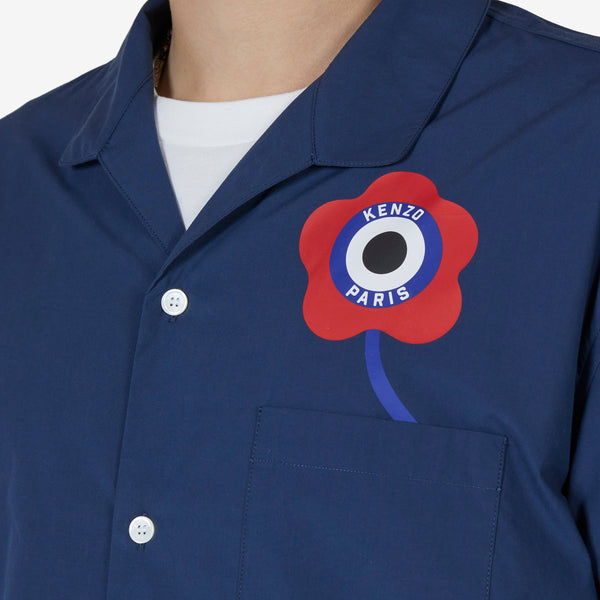 Kenzo Target Short Sleeve Shirt Midnight Blue