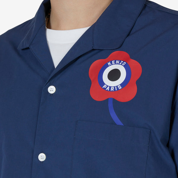 'KENZO Target' Short Sleeve Shirt Midnight Blue