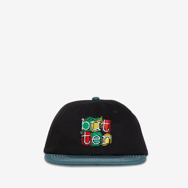Scribble 6 Panel Cap Black