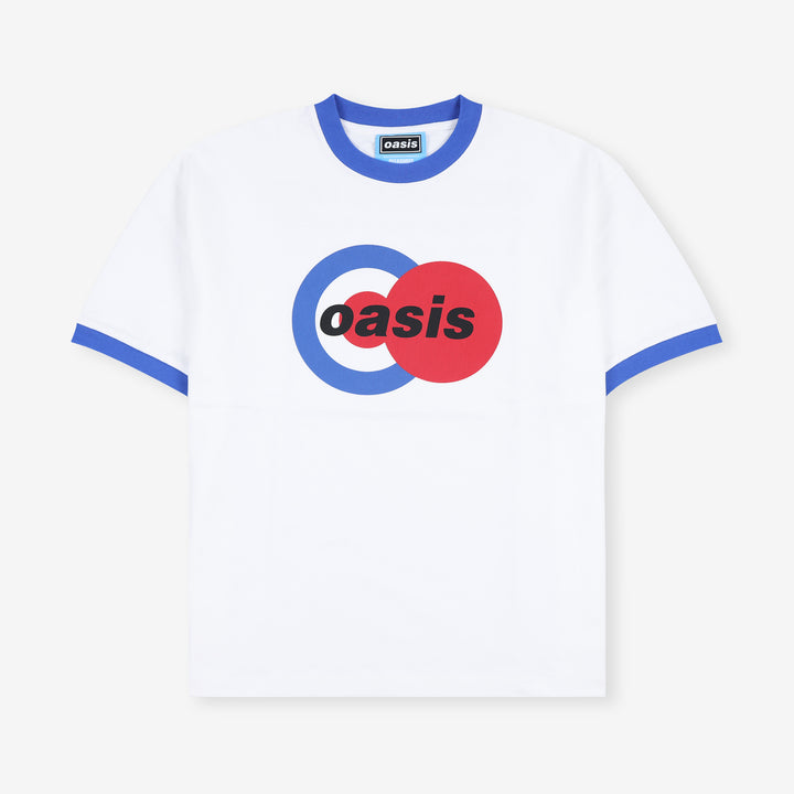 OASIS 1996 Ringer Shirt White Front