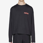 Stitch Logo Longsleeve T-Shirt Black