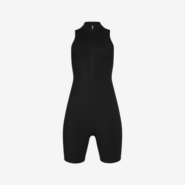 Women's Studio Bodysuit Black Front