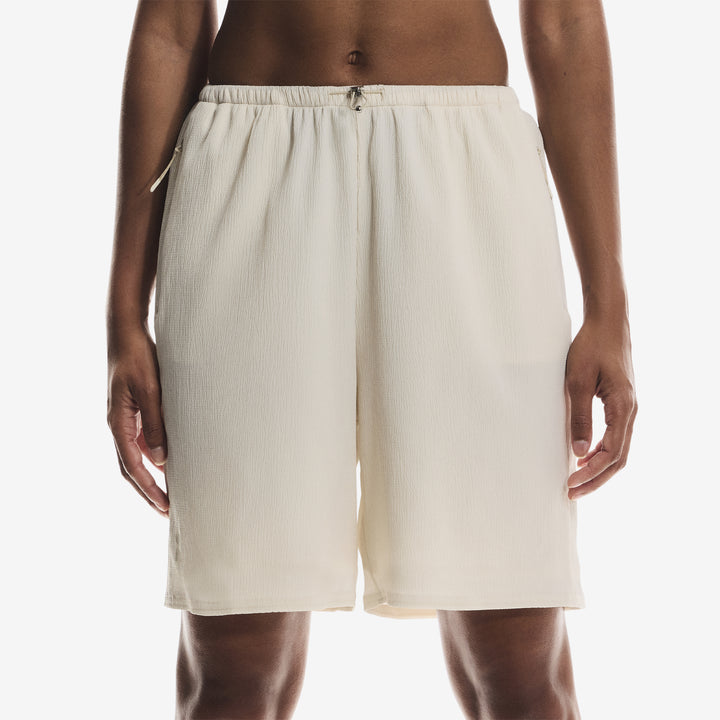 Women's Track Shorts Cream
