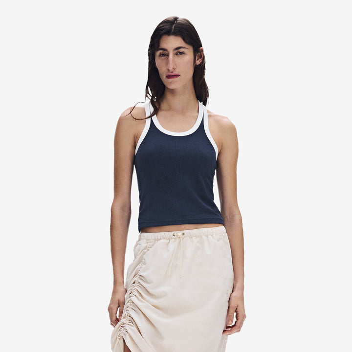 Women's All-Day Ribbed Tank Midnight