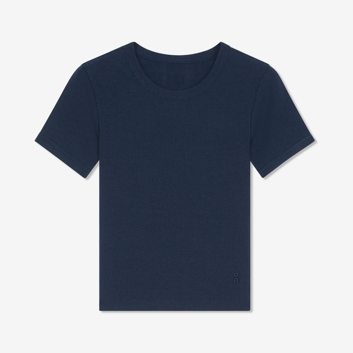 Women's All-Day Ribbed T-Shirt Midnight Front