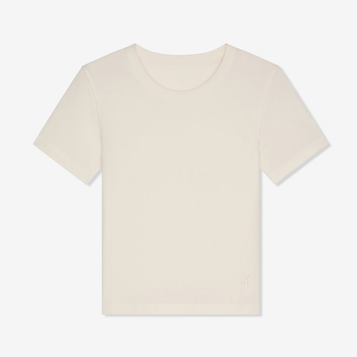 Women's All-Day Ribbed T-Shirt Ivory Front