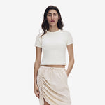 Women's All-Day Ribbed T-Shirt Ivory