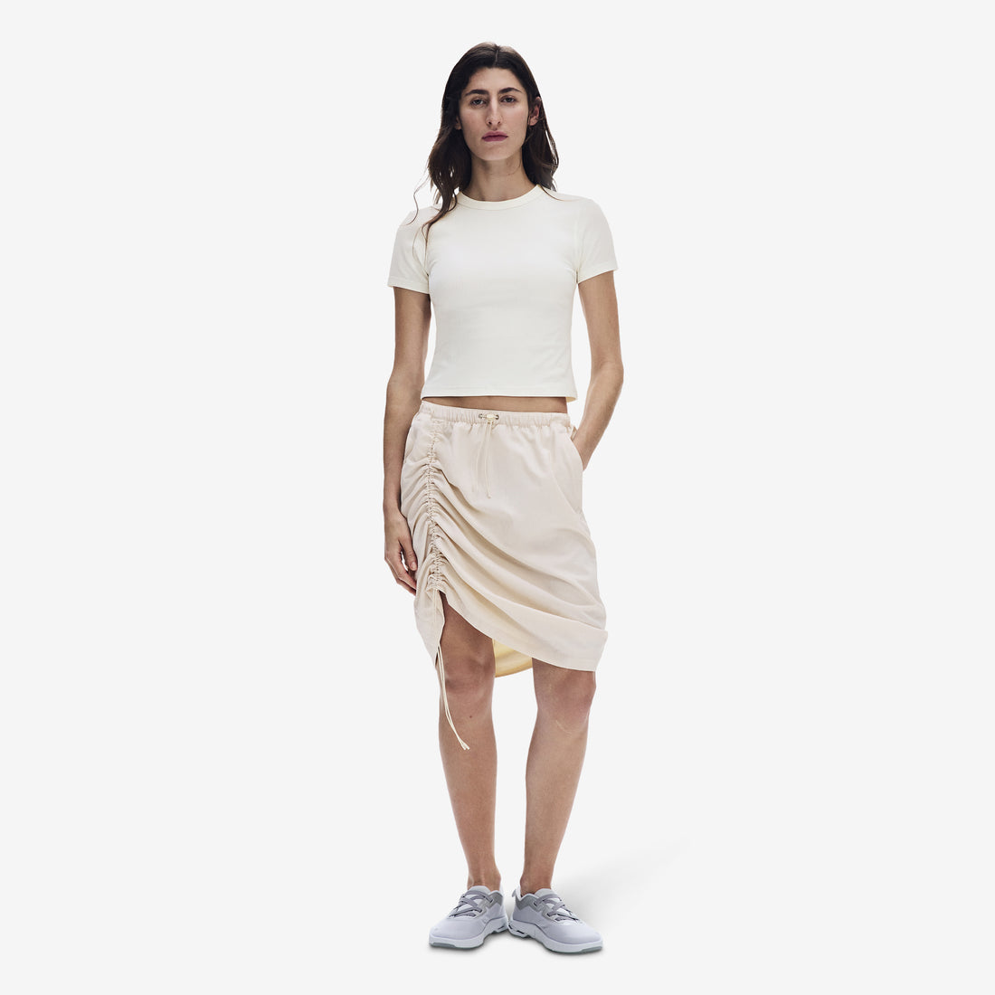 Women's All-Day Ribbed T-Shirt Ivory Tees