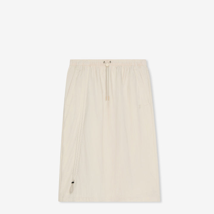 Women's Drawstring Midi Skirt Grain Front