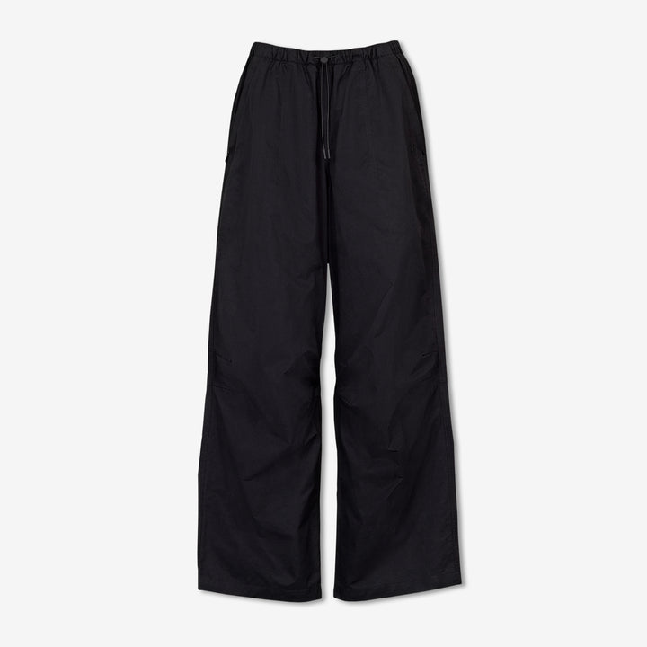 Women's Parachute Pants Black Front