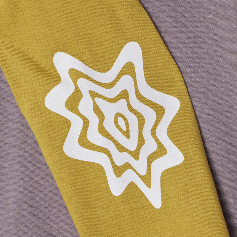 ASICS NOVALIS Bixance Long Sleeve Top Pewter Purple | Medallion Yellow