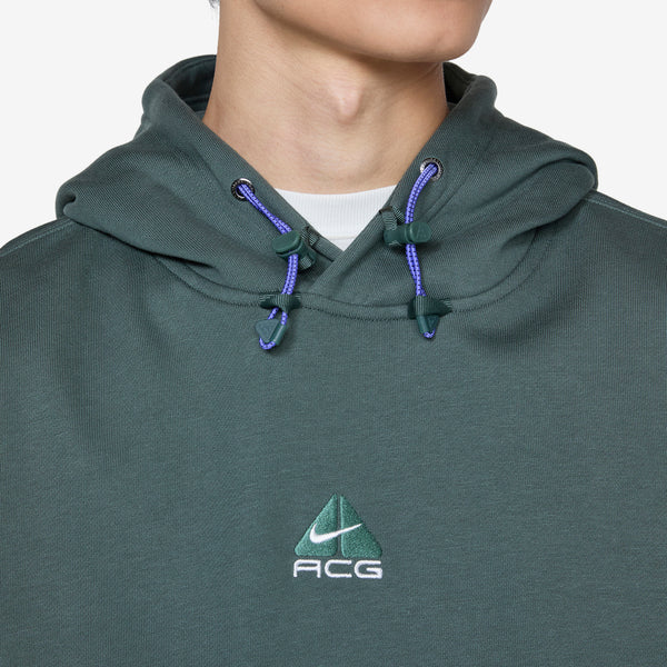 ACG Therma-FIT Fleece Pullover Hoodie Vintage Green | Summit White