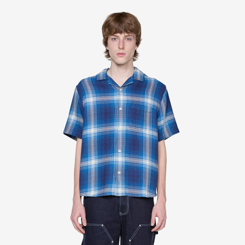 High Dive Camp Short Sleeve Shirt Blue Shirts