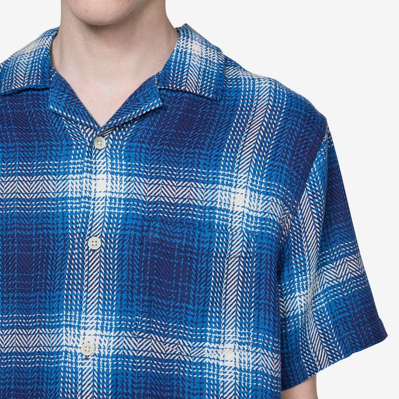 High Dive Camp Short Sleeve Shirt Blue Shirts
