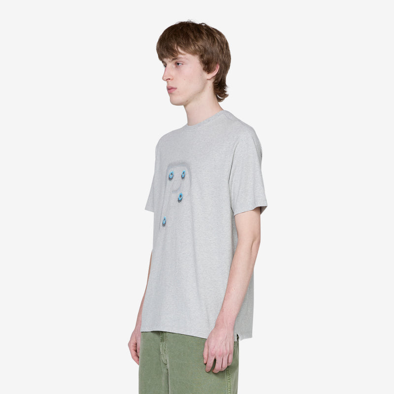 Mees Letters Logo T-Shirt Grey Heather Tees