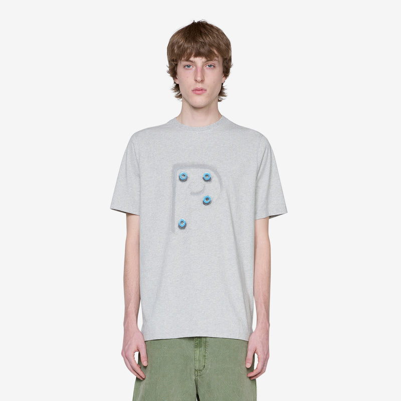 Mees Letters Logo T-Shirt Grey Heather Tees