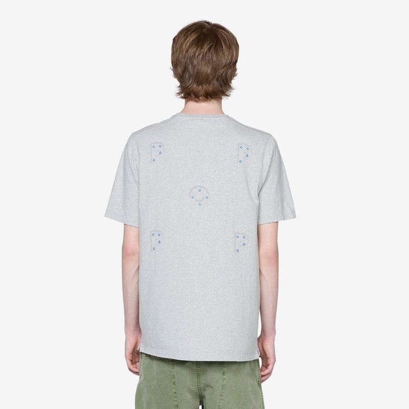 Mees Letters Logo T-Shirt Grey Heather Tees