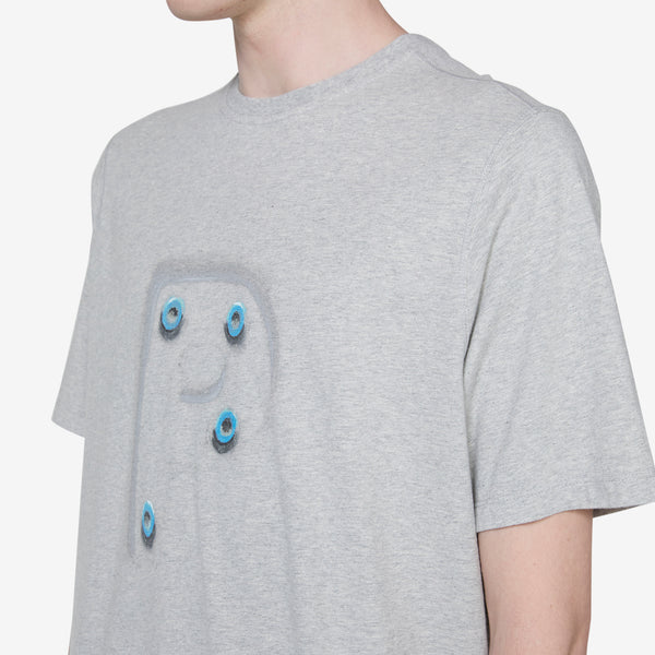 Mees Letters Logo T-Shirt Grey Heather Tees