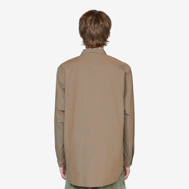 Teo Fly Front Shirt Olive Shirts