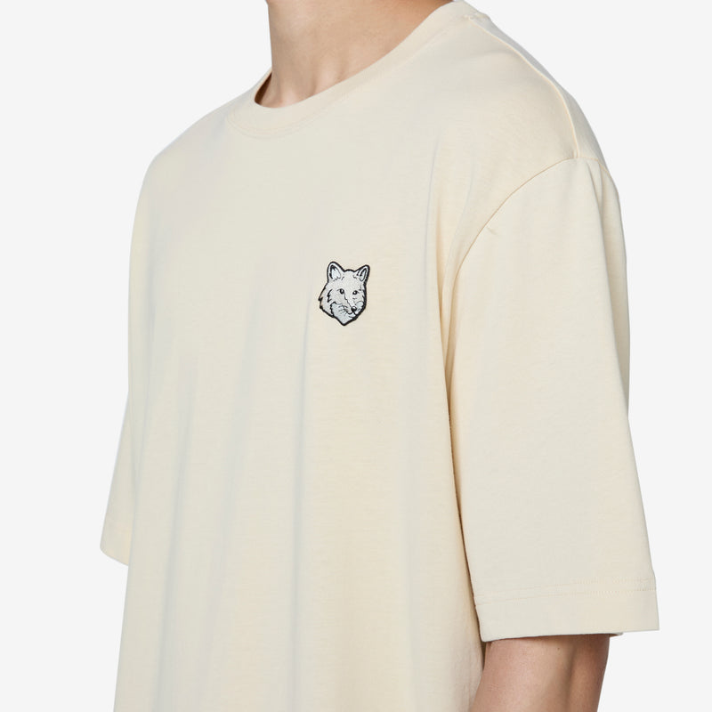 Bold Fox Head Patch Oversize T-Shirt Paper