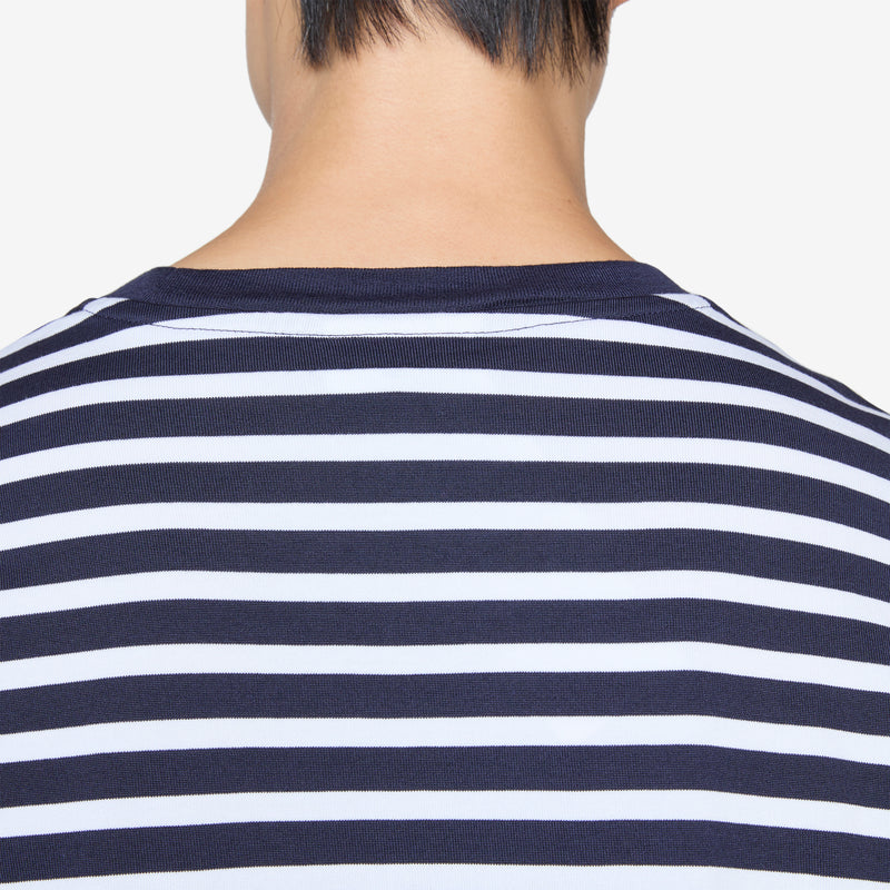 Fox Head Patch Regular Marin T-Shirt Navy Stripes