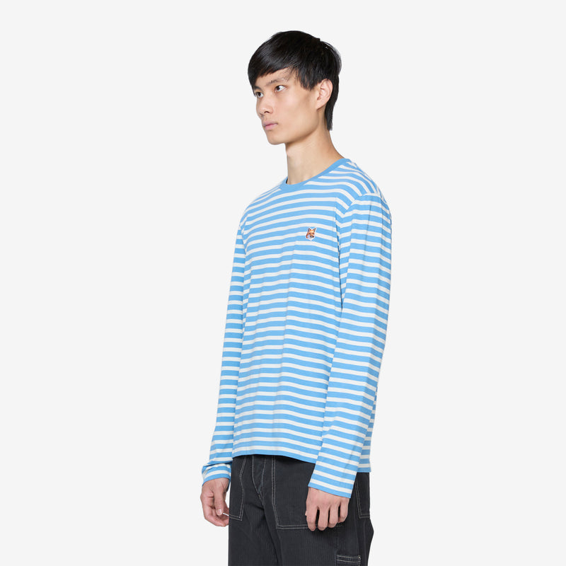 Fox Head Patch Regular Marin T-Shirt Drifter Blue Stripes