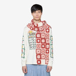 Piece Scarf Ecru Heart