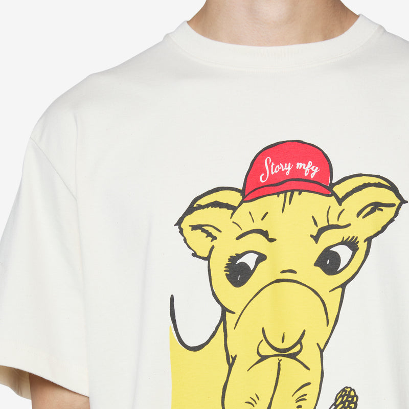 Grateful Short Sleeve T-Shirt Ecru Camel