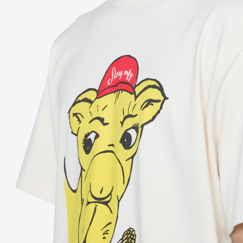 Grateful Short Sleeve T-Shirt Ecru Camel