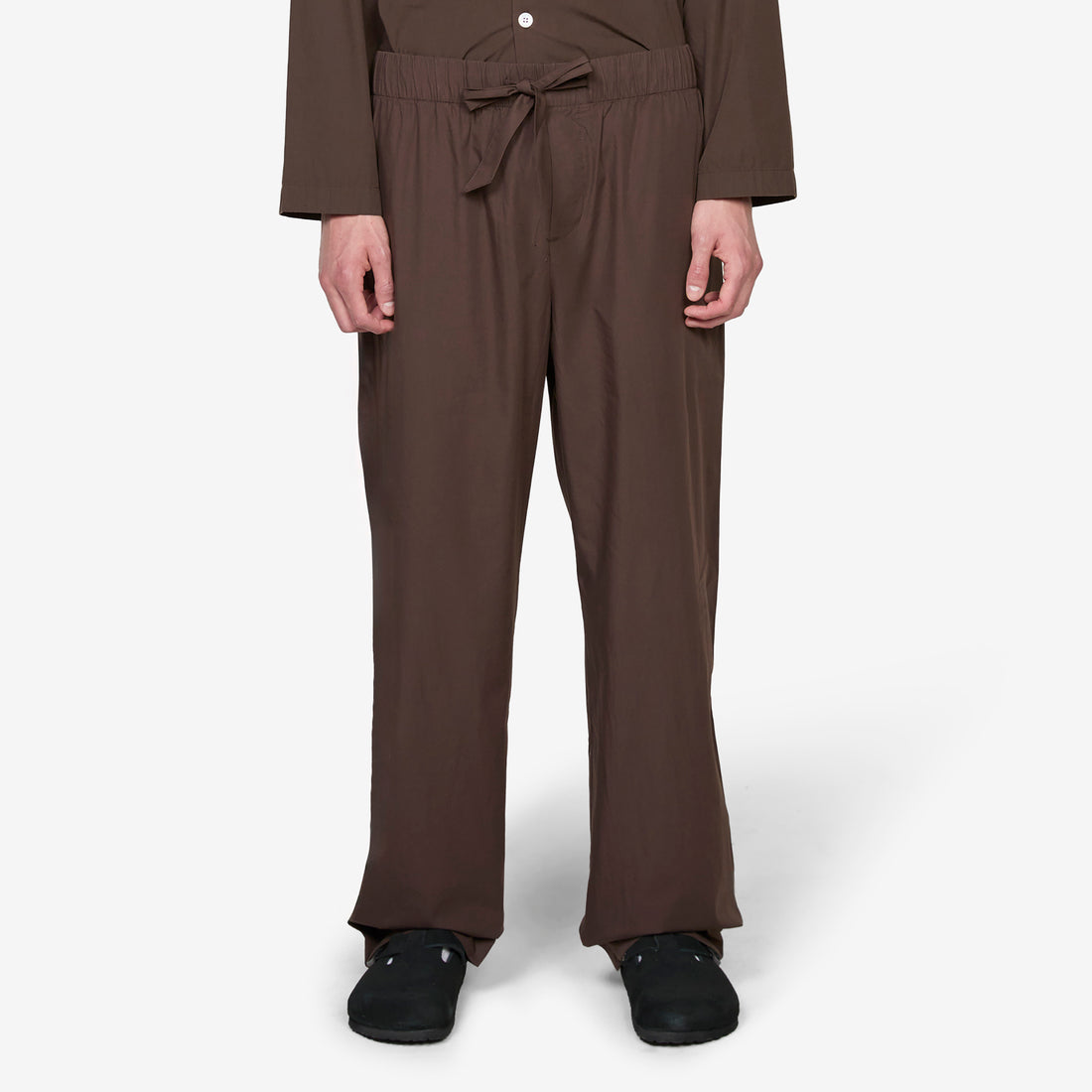 Cotton Poplin Pyjama Pants Coffee Pants