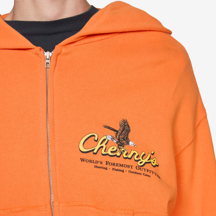 Outfitter Zip Up Hoodie Orange