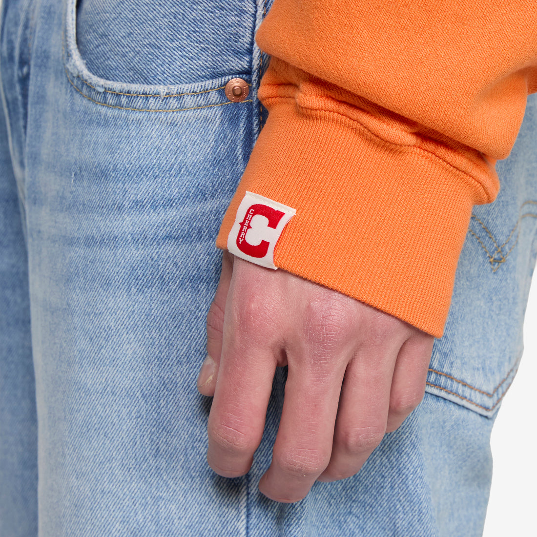 Outfitter Zip Up Hoodie Orange Jumpers