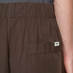 Cotton Poplin Pyjama Shorts Coffee