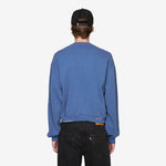 Applique Zip Up Crew Vintage Blue