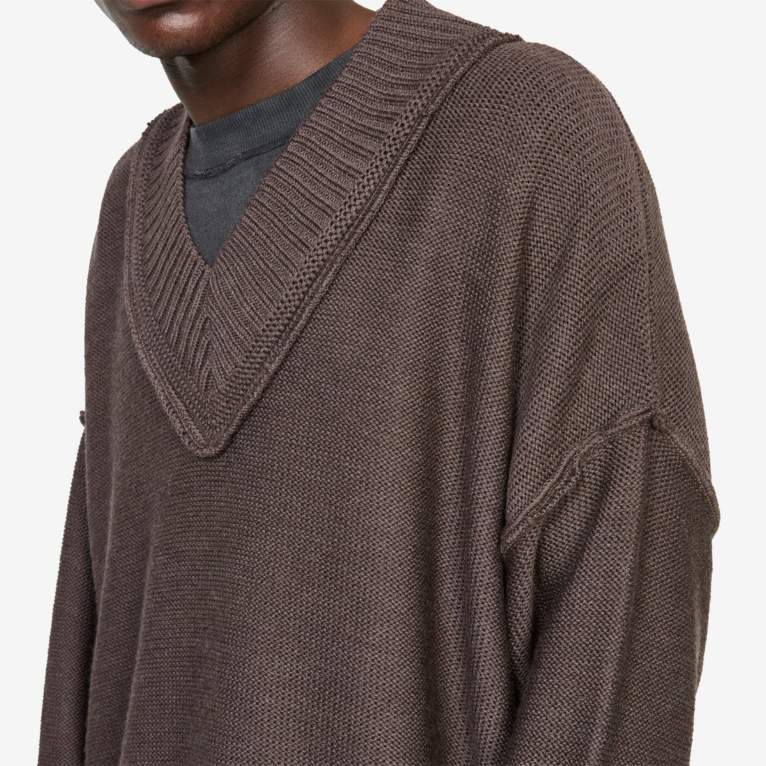 Daria V-Neck Jumper Graphite Jumpers