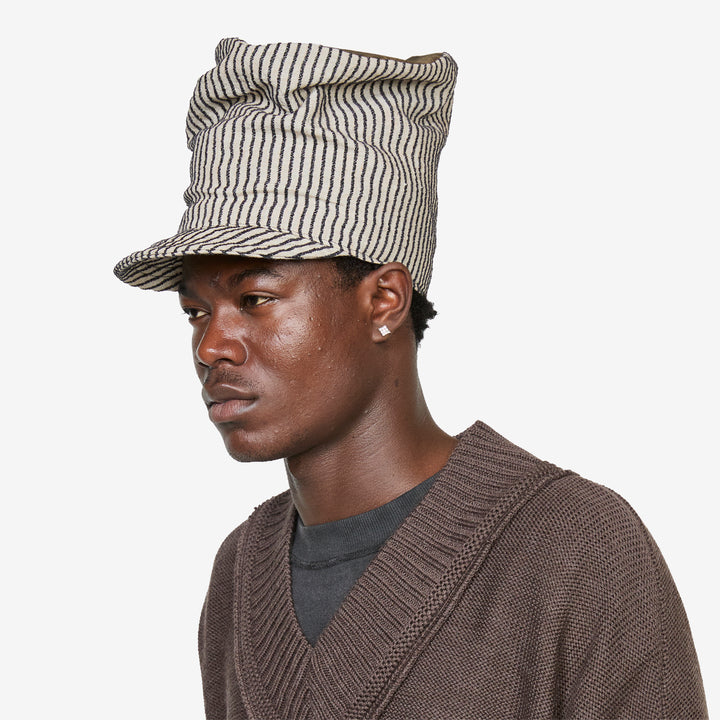 Conductor High Hat Striped Linen