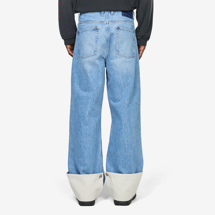 Leo Cuff Denim Ivory