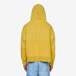 Hollow Zip Hoodie Yellow