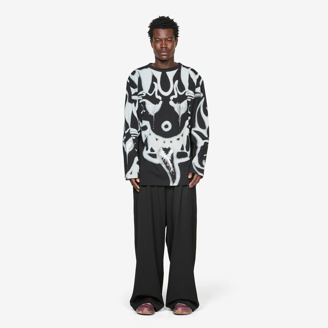 Chito x Y-3 Graphic Longsleeve T-Shirt Black Tees