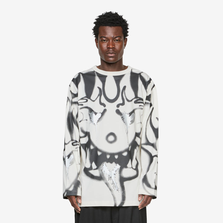 Chito x Y-3 Graphic Longsleeve T-Shirt Chalk White Front